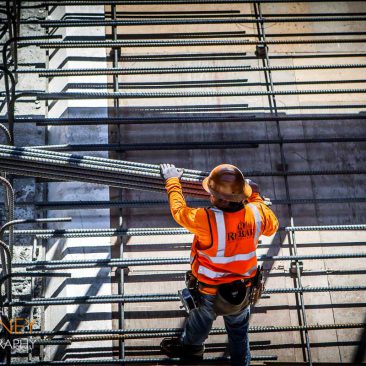 bart svbx berryessa extension to silicon valley trench rebar placement