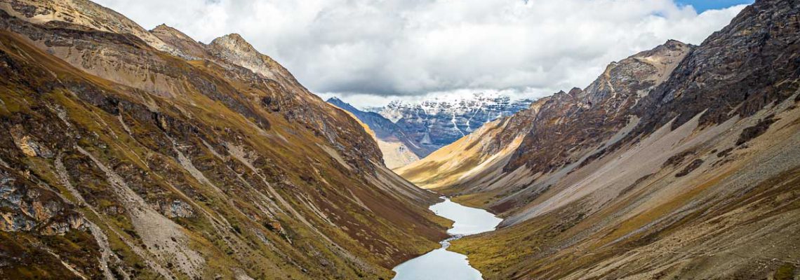 glacial lake water fresh valley bhutan